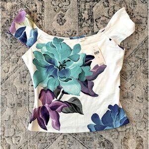 Maeve Anthropologie Floral Shirt